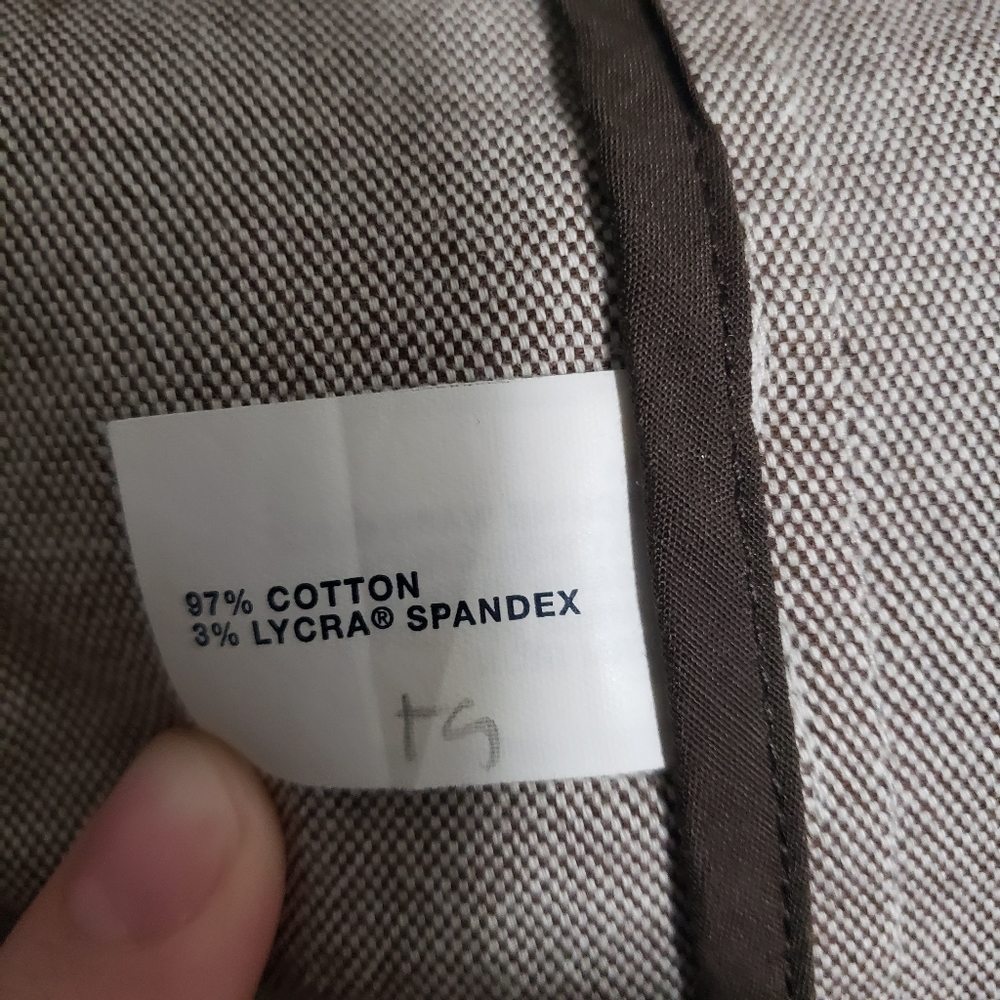GAP Double Breasted Khaki Cropped Lightweight Jacket, Size Small - Picture 8 of 8